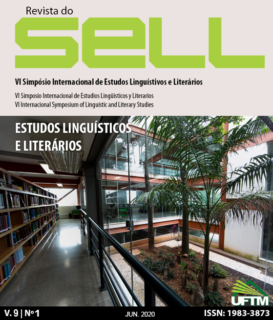 					Visualizar v. 9 n. 1 (2020): Revista do SELL - Estudos Linguísticos e Literários
				