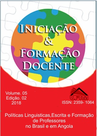 					View Vol. 5 No. 2 (2018): Políticas Linguísticas, Escrita e Formação de Professores no Brasil e em Angola
				