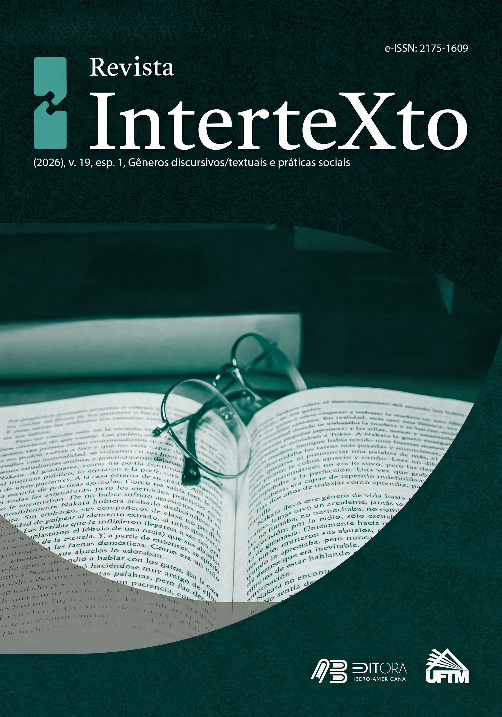 					Visualizar (2026), v. 19, Esp. 1, Dossiê  "Gêneros Discursivos/Textuais e Práticas Sociais".
				