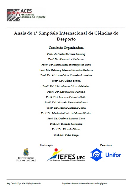 					Visualizar v. 12 n. Suplemento 1 (2024):  1º Simpósio Internacional de Ciências do Desporto
				